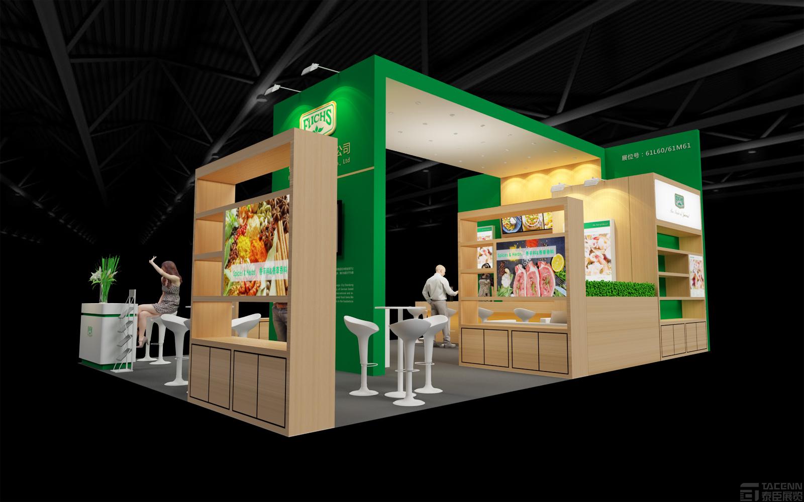 上海福克斯食品展臺(tái)設(shè)計(jì)